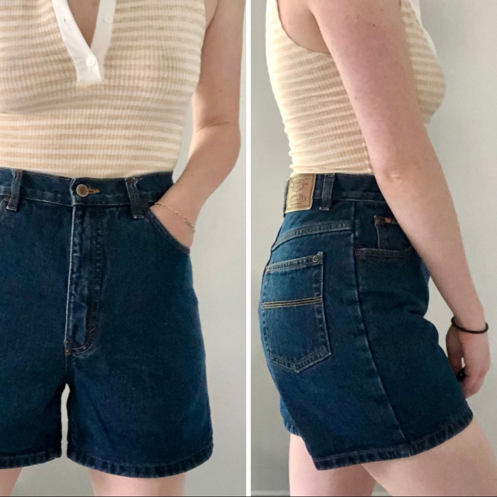 Vintage 90’s Route 66 High Rise Denim Shorts
